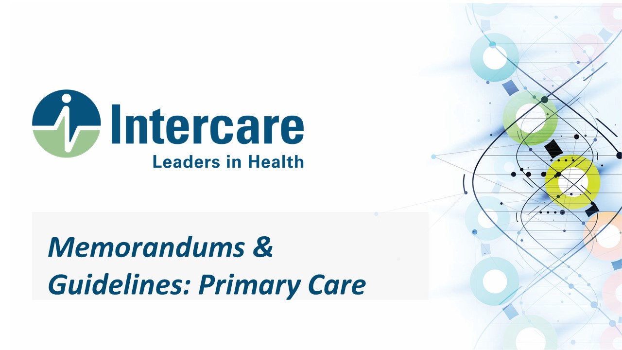 Memorandums & Guidelines: Primary Care